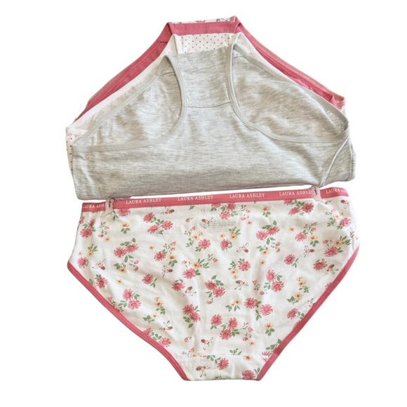 LAURA ASHLEY 5 Pack Tag Free Panties Briefs Floral Bees Polka Dots NWT Medium - Picture 9 of 12